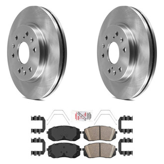 AmeriBRAKES® - AmeriPRO™ Plain Front Brake Kit with Ceramic Pads