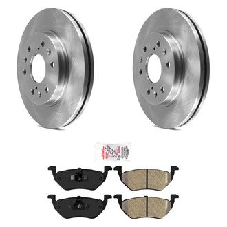 AmeriBRAKES® - AmeriPRO™ Plain Rear Brake Kit with Semi-Metallic Pads