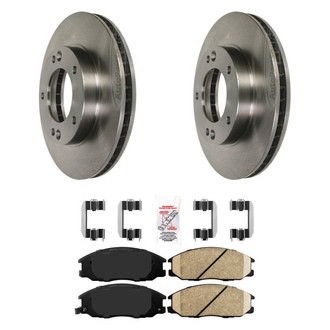 AmeriBRAKES® - AmeriPRO™ Plain Front Brake Kit with Ceramic Pads