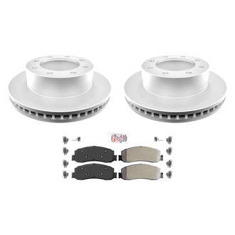 AmeriBRAKES® - AmeriPRO™ Plain Front Brake Kit with Semi-Metallic Pads