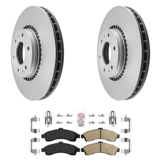 AmeriBRAKES® - AmeriPRO™ Plain Front Brake Kit with Ceramic Pads