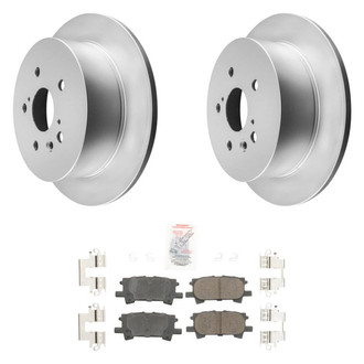 AmeriBRAKES® - AmeriPRO™ Plain Rear Brake Kit with Ceramic Pads