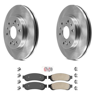 AmeriBRAKES® - AmeriPRO™ Plain Rear Brake Kit with Semi-Metallic Pads
