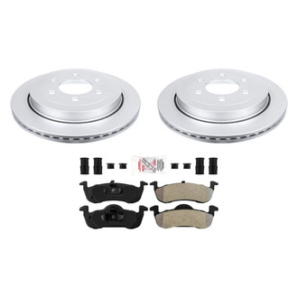 AmeriBRAKES® - AmeriPRO™ Plain Rear Brake Kit with Semi-Metallic Pads