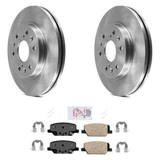 AmeriBRAKES® - AmeriPRO™ Plain Rear Brake Kit with Ceramic Pads