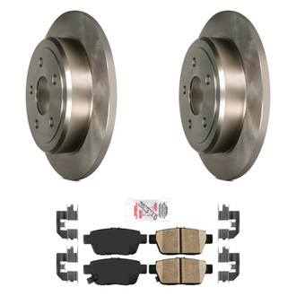 AmeriBRAKES® - AmeriPRO™ Plain Rear Brake Kit with Ceramic Pads