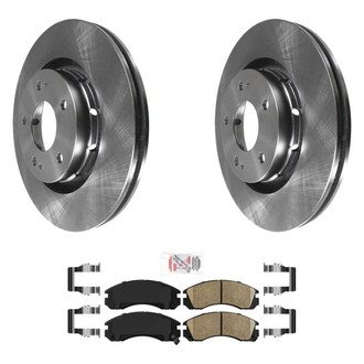 AmeriBRAKES® - AmeriPRO™ Plain Front Brake Kit with Ceramic Pads