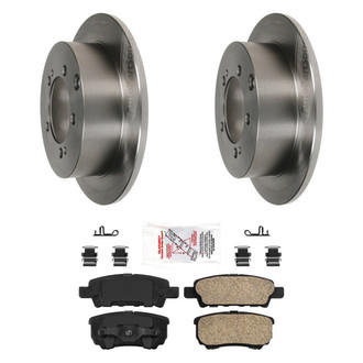 AmeriBRAKES® - AmeriPRO™ Plain Rear Brake Kit with Ceramic Pads