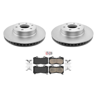 AmeriBRAKES® - AmeriPRO™ Plain Front Brake Kit with Ceramic Pads