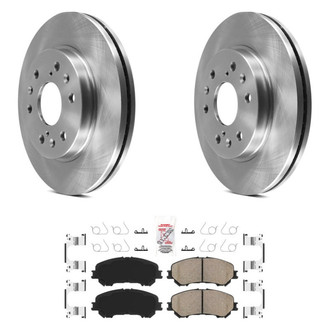 AmeriBRAKES® - AmeriPRO™ Plain Front Brake Kit with Ceramic Pads