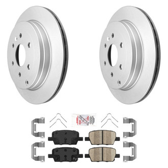 AmeriBRAKES® - AmeriPRO™ Plain Rear Brake Kit with Ceramic Pads