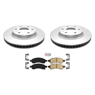 AmeriBRAKES® - AmeriPRO™ Plain Front Brake Kit with Ceramic Pads