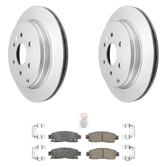 AmeriBRAKES® - AmeriPRO™ Plain Rear Brake Kit with Ceramic Pads