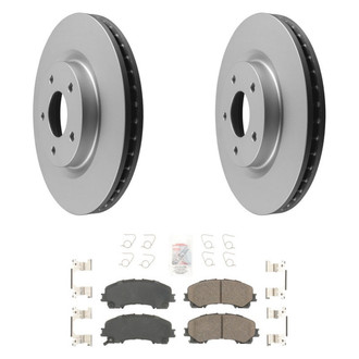 AmeriBRAKES® - AmeriPRO™ Plain Front Brake Kit with Ceramic Pads