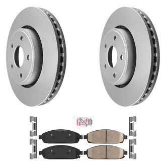 AmeriBRAKES® - AmeriPRO™ Plain Front Brake Kit with Ceramic Pads