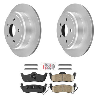 AmeriBRAKES® - AmeriPRO™ Plain Rear Brake Kit with Ceramic Pads