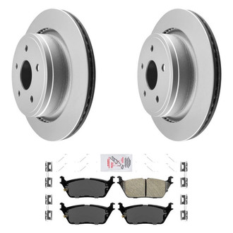 AmeriBRAKES® - AmeriPRO™ Plain Rear Brake Kit with Ceramic Pads