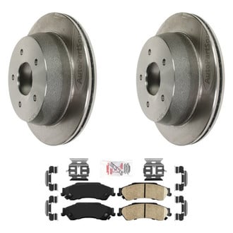 AmeriBRAKES® - AmeriPRO™ Plain Rear Brake Kit with Ceramic Pads