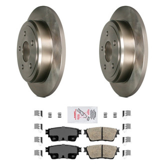 AmeriBRAKES® - AmeriPRO™ Plain Rear Brake Kit with Ceramic Pads