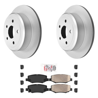 AmeriBRAKES® - AmeriPRO™ Plain Rear Brake Kit with Ceramic Pads
