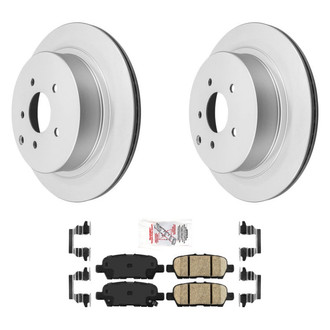 AmeriBRAKES® - AmeriPRO™ Plain Rear Brake Kit with Ceramic Pads