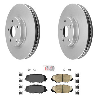 AmeriBRAKES® - AmeriPRO™ Plain Front Brake Kit with Ceramic Pads