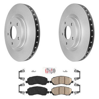 AmeriBRAKES® - AmeriPRO™ Plain Front Brake Kit with Ceramic Pads