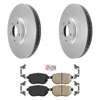 AmeriBRAKES® - AmeriPRO™ Plain Front Brake Kit with Ceramic Pads