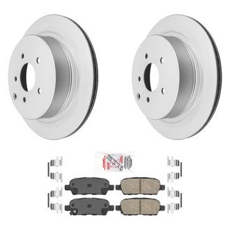 AmeriBRAKES® - AmeriPRO™ Plain Rear Brake Kit with Ceramic Pads