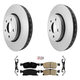 AmeriBRAKES® - AmeriPRO™ Plain Front Brake Kit with Ceramic Pads