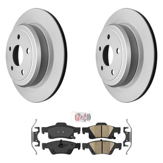 AmeriBRAKES® - AmeriPRO™ Plain Rear Brake Kit with Ceramic Pads