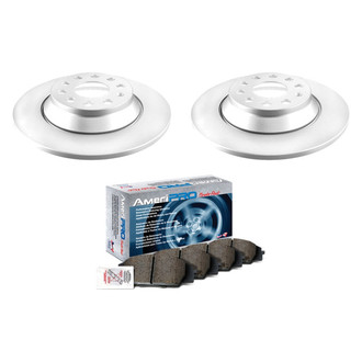 AmeriBRAKES® - AmeriPRO™ Plain Rear Brake Kit with Ceramic Pads