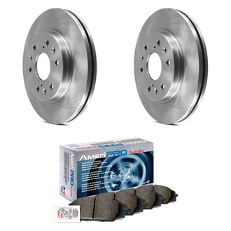 AmeriBRAKES® - AmeriPRO™ Plain Front Brake Kit with Ceramic Pads