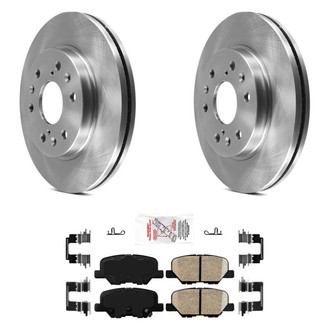 AmeriBRAKES® - AmeriPRO™ Plain Rear Brake Kit with Ceramic Pads