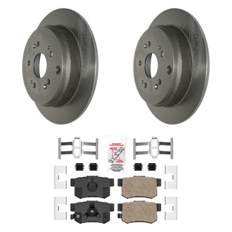 AmeriBRAKES® - AmeriPLATINUM™ Rear Brake Kit with Ceramic Pads