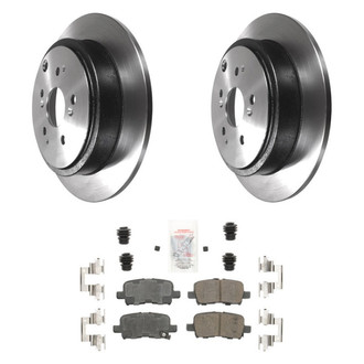AmeriBRAKES® - AmeriPLATINUM™ Rear Brake Kit with Ceramic Pads