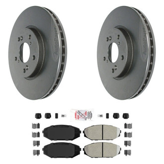 AmeriBRAKES® - AmeriPLATINUM™ Front Brake Kit with Semi-Metallic Pads
