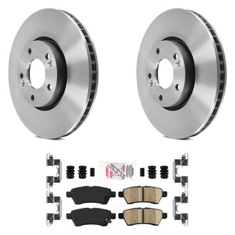 AmeriBRAKES® - AmeriPLATINUM™ Rear Brake Kit with Ceramic Pads