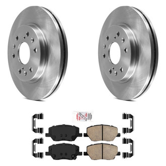 AmeriBRAKES® - AmeriPRO™ Plain Front Brake Kit with Ceramic Pads