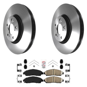 AmeriBRAKES® - AmeriPLATINUM™ Front Brake Kit with Ceramic Pads
