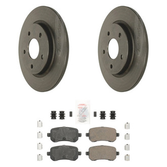 AmeriBRAKES® - AmeriPLATINUM™ Rear Brake Kit with Ceramic Pads