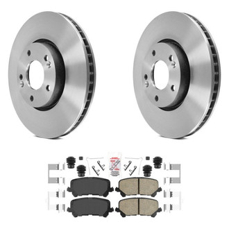 AmeriBRAKES® - AmeriPLATINUM™ Rear Brake Kit with Ceramic Pads