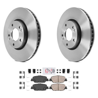 AmeriBRAKES® - AmeriPLATINUM™ Rear Brake Kit with Ceramic Pads