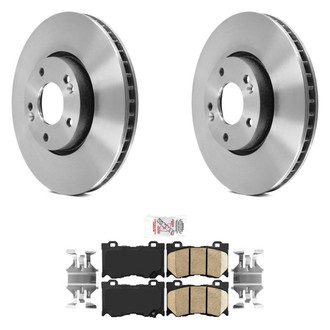 AmeriBRAKES® - AmeriPLATINUM™ Front Brake Kit with Ceramic Pads