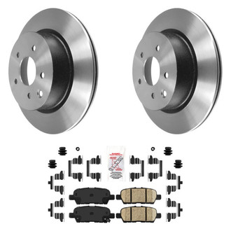 AmeriBRAKES® - AmeriPLATINUM™ Rear Brake Kit with Ceramic Pads