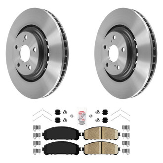 AmeriBRAKES® - AmeriPLATINUM™ Front Brake Kit with Ceramic Pads