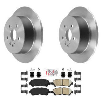 AmeriBRAKES® - AmeriPLATINUM™ Rear Brake Kit with Ceramic Pads