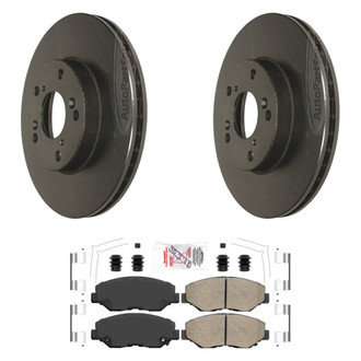 AmeriBRAKES® - AmeriPLATINUM™ Front Brake Kit with Ceramic Pads