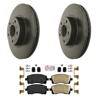 AmeriBRAKES® - AmeriPLATINUM™ Front Brake Kit with Ceramic Pads