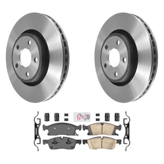 AmeriBRAKES® - AmeriPLATINUM™ Front Brake Kit with Ceramic Pads
